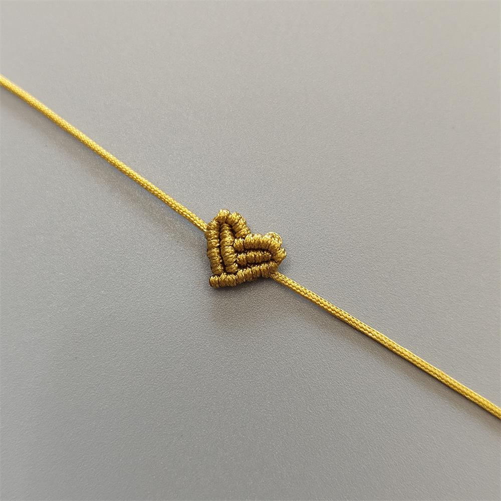 Hand Knitting Peach Heart-Shaped Lucky Red Rope Bracelet  Adjustable Women Bestie Charm Simple Men Couple Lovers  Gift