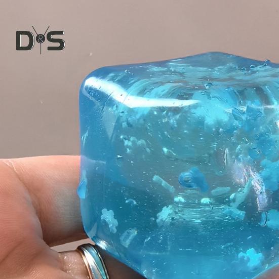 Squeeze Stress Balls for Kids Adults Ice Cubes Sensory Squeeze Toy Classroom Stretchy Fidget Toy for Stress Anxiety Relief