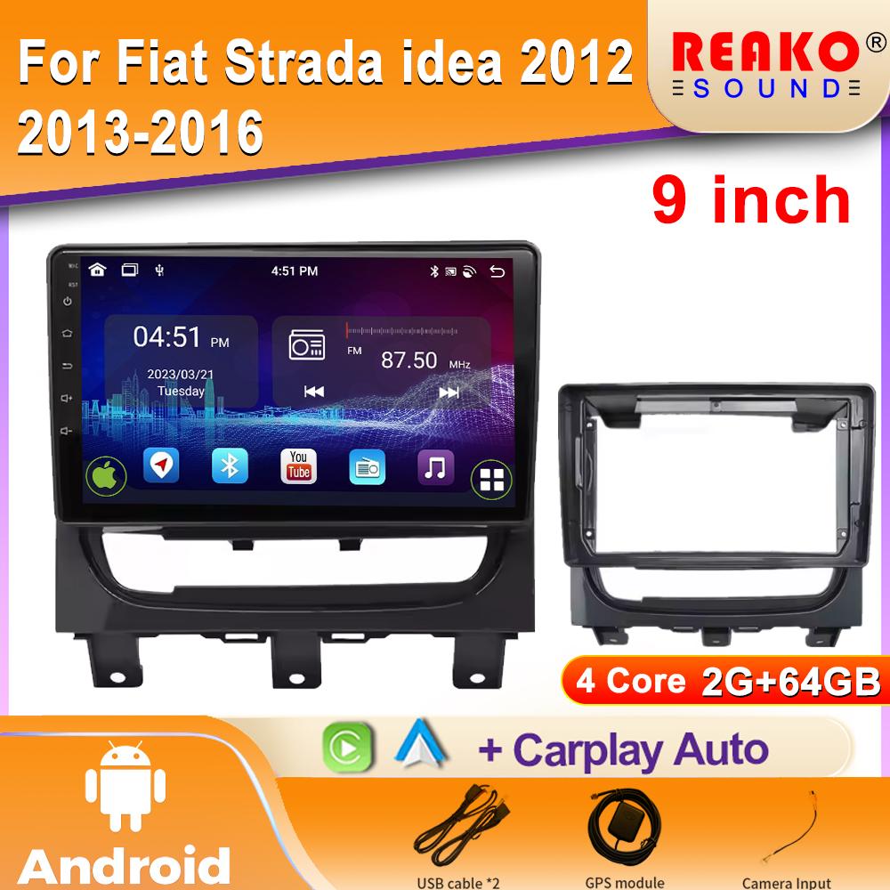 4-core, 2GB RAM + 64GB Storage, Fiat Strada/Idea 2012-2016
