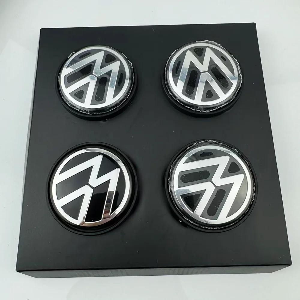 2026 New Floating Wheel Center Caps Hub Cover 4pcs 56mm 65mm For Volkswagen VW Golf 5 6 7 Passat B6 B7 B8 Tiguan Polo Jetta GTI 3B7601171 AWZ1