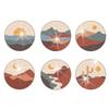 1 Set Christmas/Valentine's Day Diamond Painting Gift - DIY Full Diamond Acrylic Round Coaster Placemat