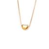 Titanium steel stainless steel gold acacia bean collarbone chain pendant hot-selling niche jewelry