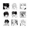 10/30/60pcs Anime Black White Manga Death Note Stickers Decals DIY Laptop Skateboard Diary Phone Case Waterproof Sticker Toy