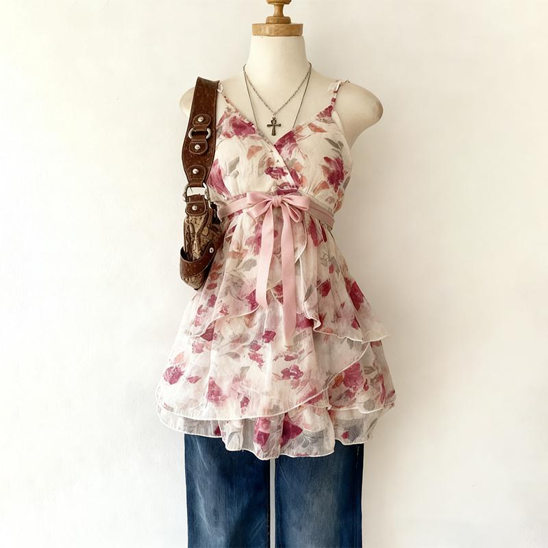 Sexy Sling Y2K Solid Fashion Tank Goth Solid Slim Backless Women Punk Crop Vintage Coquette Harajuku 2000s Aesthetics tank top