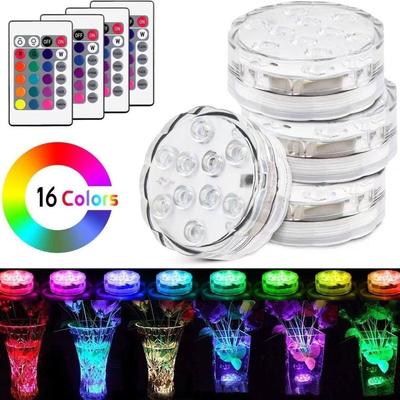 Lumière LED sous-marine colorée avec télécommande infrarouge pour baignoire, aquarium et décoration d'ambiance