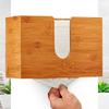Creative Wooden Napkin Holder Wall Mounted Paper Storage Holder Hanging Tissue Box  Desktop Decor