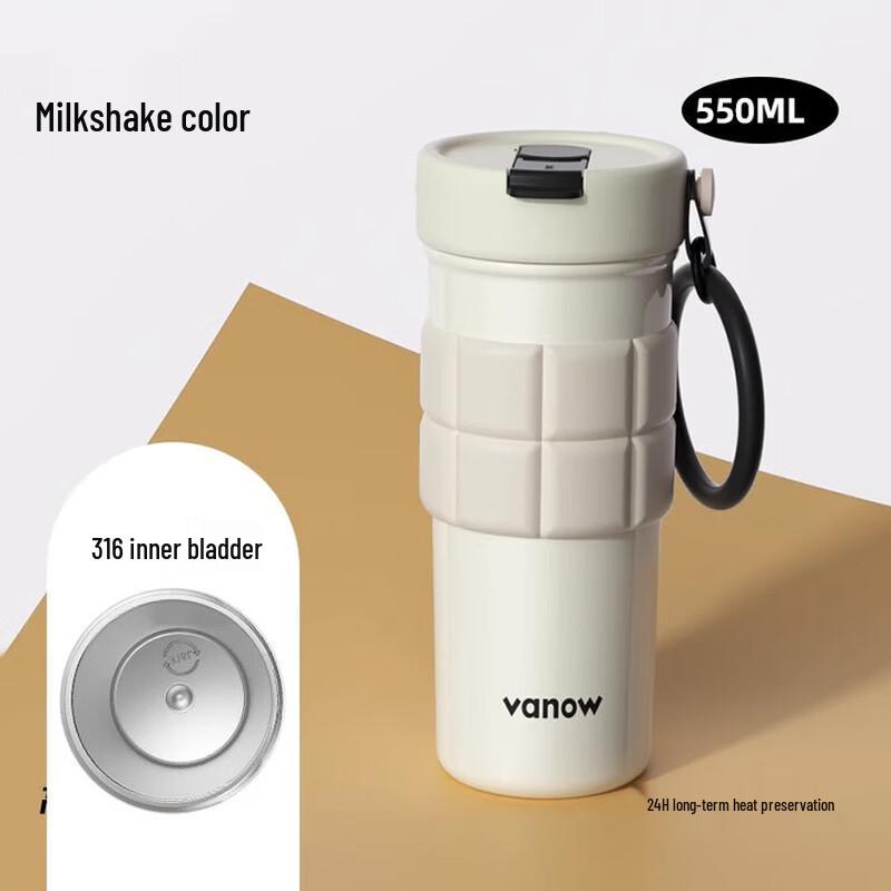 Vanow Women s Large Capacity Portable Straw Insulated Tumbler