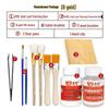 Kit Completo di Doratura con Foglia Oro e Argento per Arte Fai da Te, Artigianato e Pittura