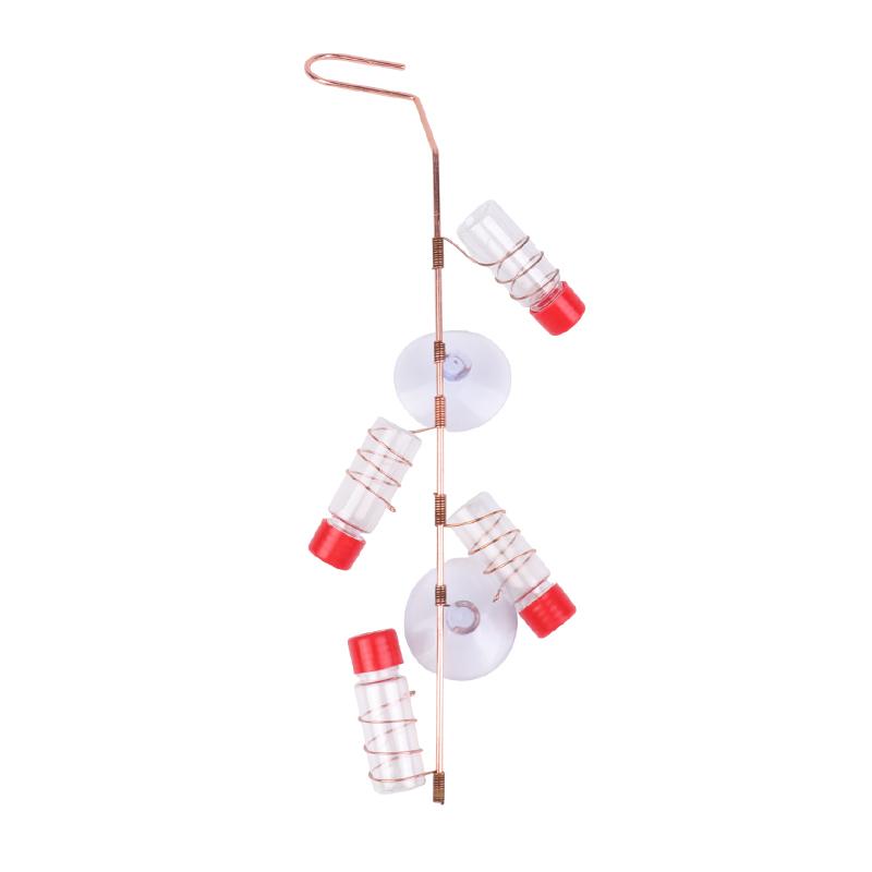 

Креативная геометрическая оконная кормушка для колибри с присосками и крючком. Современная кормушка для колибри ручной работы.