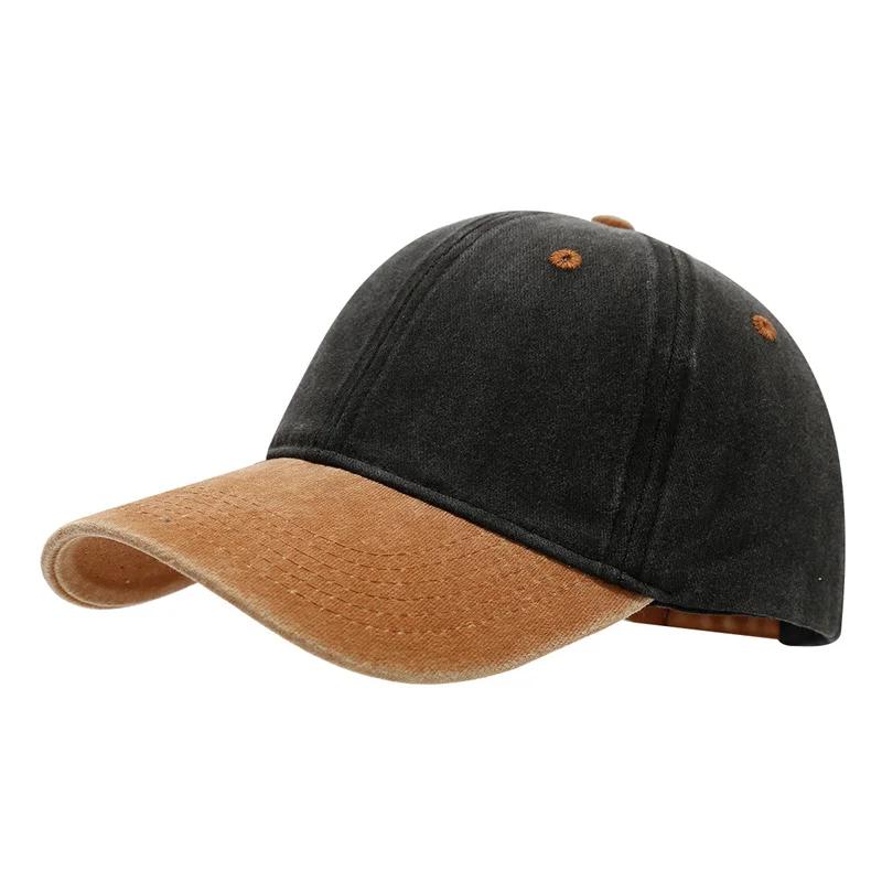 Unisex gewaschene Kappen Vintage farblich abgestimmte Baseballkappe Herren Damen verstellbar lässig Sommer Outdoor Streetwear Sport weicher Sonnenschutz
