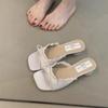 Fashion 2025 Fashion Ladies Shoes Open Toe Women's Slippers Summer Outdoor Dress New Elegant Comfortable Best Seller High Heels Zapatos