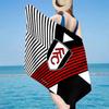 1 Stück Fulham Wappen Design Strandtuch - Weich, Saugfähige Mikrofaser, Leicht, Ideal für den Strand, Partys, Reisen, Camping Fan Geschenke