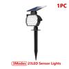 6PCS 23 LED Solar Lights Outdoor IP65 Waterproof Garden Lamp 3 Lighting Modes 2-in-1 for Yard Lawn Walkway Garage Landscape Spotlight