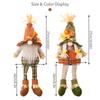 1/2PC Fall Dwarf Elf Dolls Scandinavian Swedish Tomte Gnomes Thanksgiving Decoration Harvest Elf Dwarf with Sunflower Maple Leaf