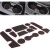 Auovo Cup Holder Ert Door Liners Compatible With Toyota Corolla Hatchback Accessories -2025 2026 Car Console Cup Holder Door Pocket Mats Pads For