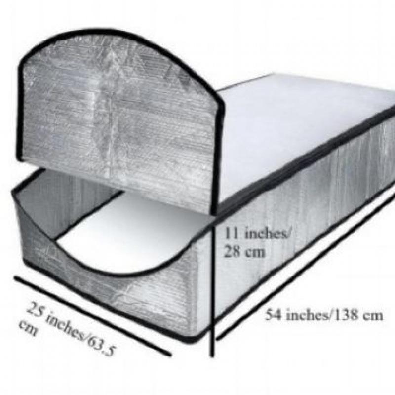 

Four Seasons Universal Attic Cover Stair Entrance and Exit Heat Insulation Cover Dust Cover Household Commodity Universal Cover 138X63.5X28cm срібний