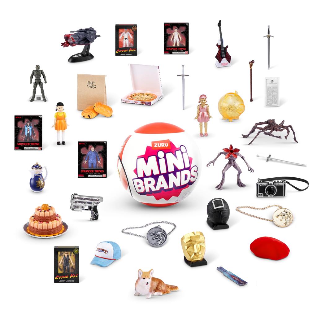 ZURU Mini Branded Netflix Capsule, Surprise Toy with Collectible Minis, Blind Packaging, Iconic Minis Themed to the Show (2 Capsules).