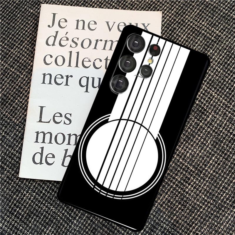 Guitar Violin Fiddle Music Case For Samsung Galaxy S24 S25 Ultra S20 S21 S22 S23 Ultra S9 S10 Plus S25 FE Back Cover