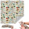 Cat Grooming Wrap Self-Adjusting Soft Microfiber Cat Restraint Bag Anti-Scratch Restraint Blanket for Nail Trimming Medication And Pet Care
