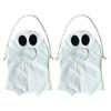 Halloween Ghost Candy Bags with Handles Candy Storage Trick or Treat Tote Reusable Party Favor Gift Bag for Kids