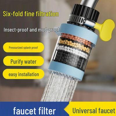 Filtro Bico de Torneira Universal: Purificador de Água de Cozinha Anti-Salpicos e Extensão de Chuveiro para Torneira