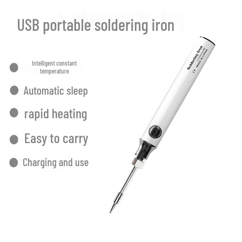 USB Rechargeable Cordless Mini Soldering Iron - 8W Portable Electric Welding Pen & Hot Stamping Tool