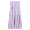 Wisteria Garden, skirt girl spring and summer thin long A-shaped skirt temperament fairy purple skirt