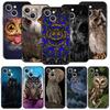 Luxury Phone Case For iPhone 11 12 13 15 16 14 Pro Max X XR XS 7 8 Plus 2020 Soft Silicone Cover Cartoon Girl Gifts Lovely Owl