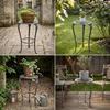Cast Iron Plant Stand Ornate with Scrollwork Vintage for Gardeners