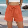 2026 Spring/Summer Women's Solid Color Harem Casual Beach Shorts - European/American Style
