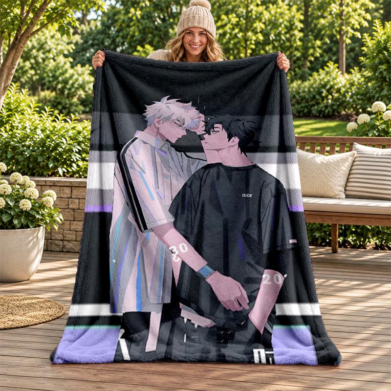 Link Click blanket Flannel Blanket Soft Cozy Plush Throw for Sofa Bed Lightweight Home Decoration Gifts for Christmas various holidays