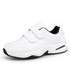 Męskie Regulowane Rzepy Skórzane Trampki Codzienne Buty Sportowe Białe Trampki Masculino Zapatillas Deportivas Tenis