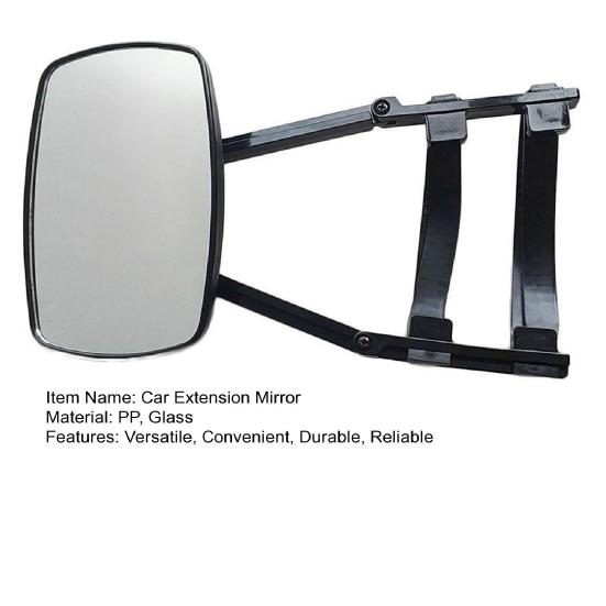 Car Extension Mirror Universal Clip-on Towing Mirrors Easy To Install Adjustable Extension Mirror for SUV Trailer Truck