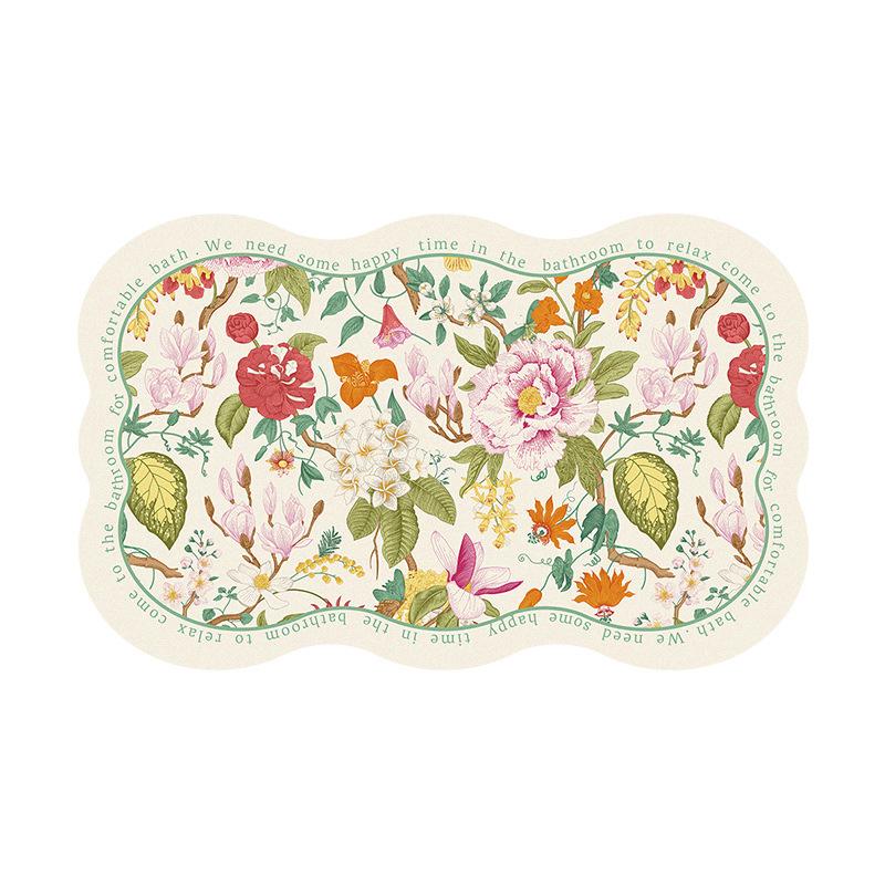 Bathroom Floor Mat Diatom Mud Water Absorption Soft Cushion Bathroom Toilet Door Absorbing Anti-slip Foot Mat Toilet Carpet