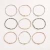 9pcs Set Multi-Layer Handmade Bracelet Set Elastic Bead Bangle Set  Women Daily Wear