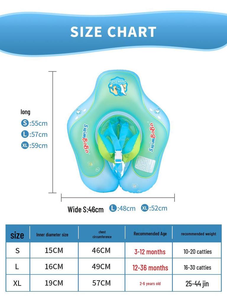 Swimbobo Cross-Border Baby Swim Float Ring - Outdoor Armpit Swim Ring for Children