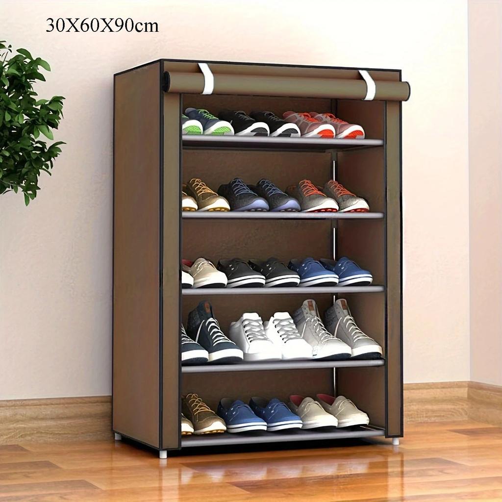 1p Dustproof Shoe Storage Rack Organizer Multilayer Nonwoven Shoes Storage Cabinet Home Hallway Space-saving Cabinets Shoe Shelf