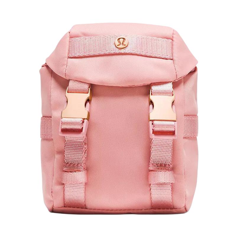 Lululemon Wunderlust Logo Recycled Nylon Wallet Women Wallet Tea-Rose Rose-Gold LU9CY9S-073249-1 Tea Rose & Rose Gold