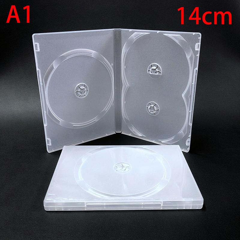 1Pc Plastic Single/Double/3/4 Piece Discs Cd Game Case Cover Thickened Cd Dvd Disc Protective Storage Box Organizer