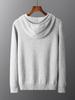 Men's Thick Wool Knit Pullover Hoodie - Autumn/Winter Collection
