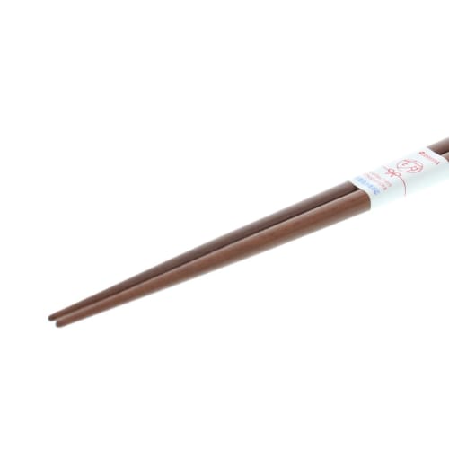 Ishida Japanese Chopsticks, Cat Design, Natural Wood and Acrylic, 20.5cm