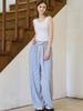 PINK PINEAPPLE Stripe Banding Pants_Blue