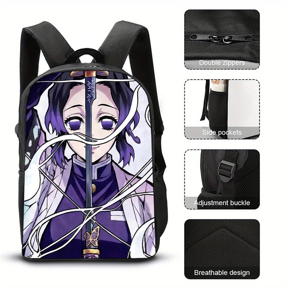 Demon Slayers Backpacks for Student Women Men Travel Bag Cartoon Graphic Print Mochila Kawaii Backpack School Bag Birthday Gift