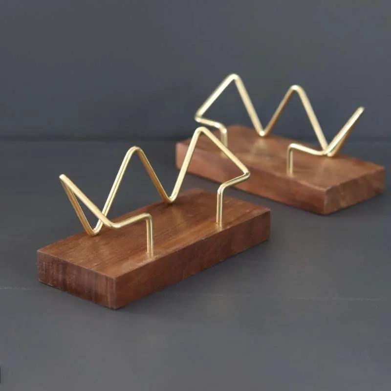 Business Card Box Wooden Business Card Holder Desk Office Decoration Card Case School Work Desk Accessories