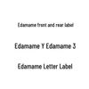 Edamame Model 3/Y Car Sticker: English Letter Rear Tail Mark for TESLA