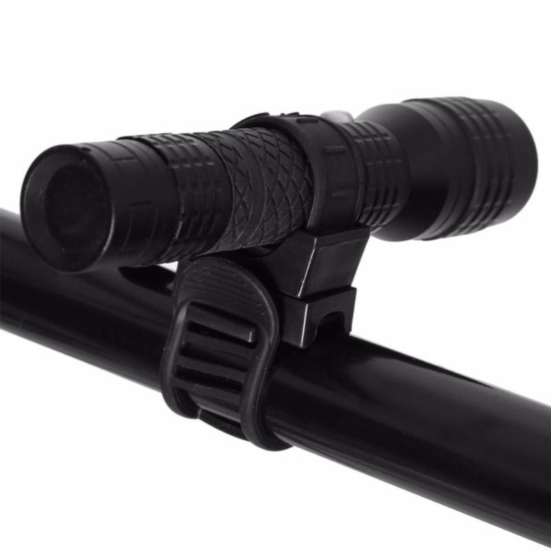 Adjustable Flashlight Holder for Bicycles, Designed for Handlebar Lighting, Perfect for Cycling Additions