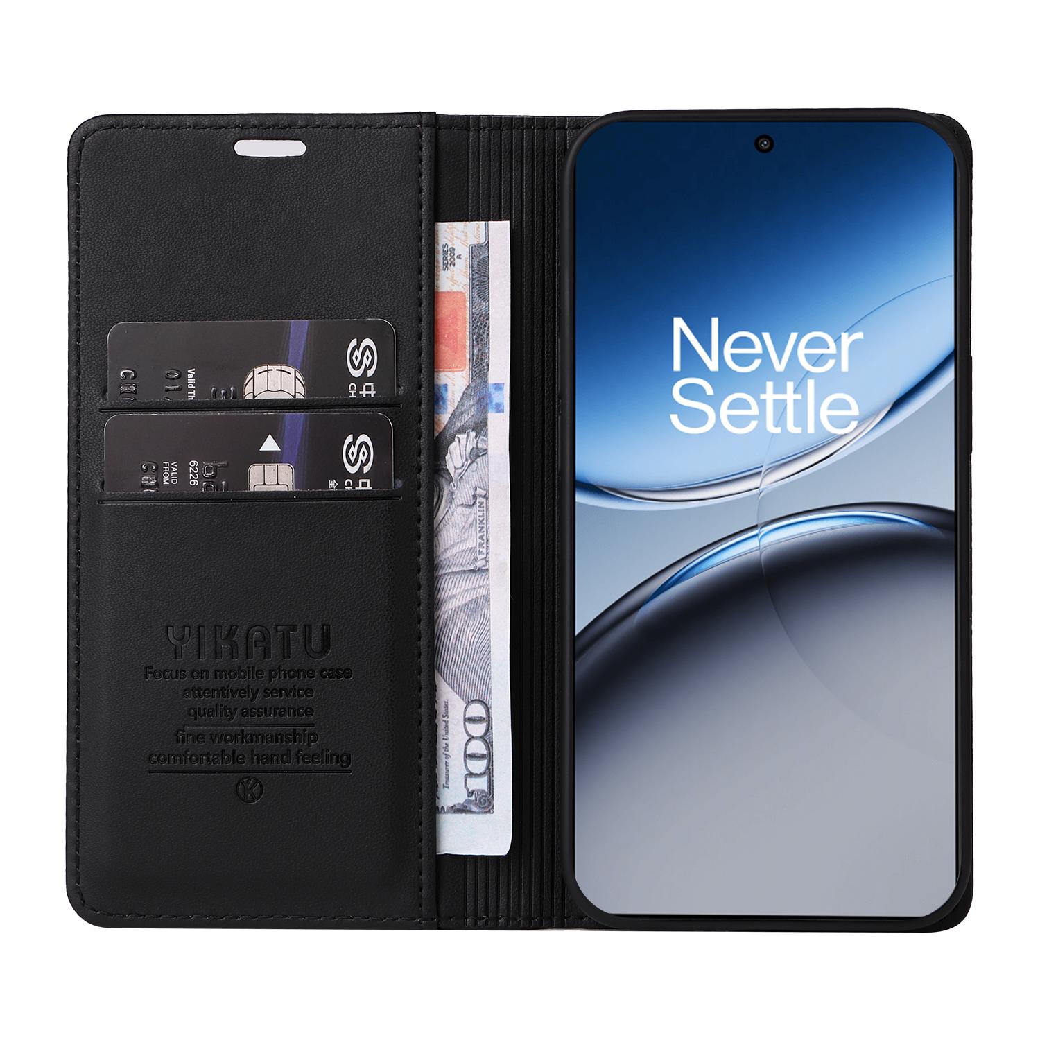

YIKATU YK-001 For OnePlus Nord 4 Case Stand Leather Phone Cover Strong Magnetic Closure Green