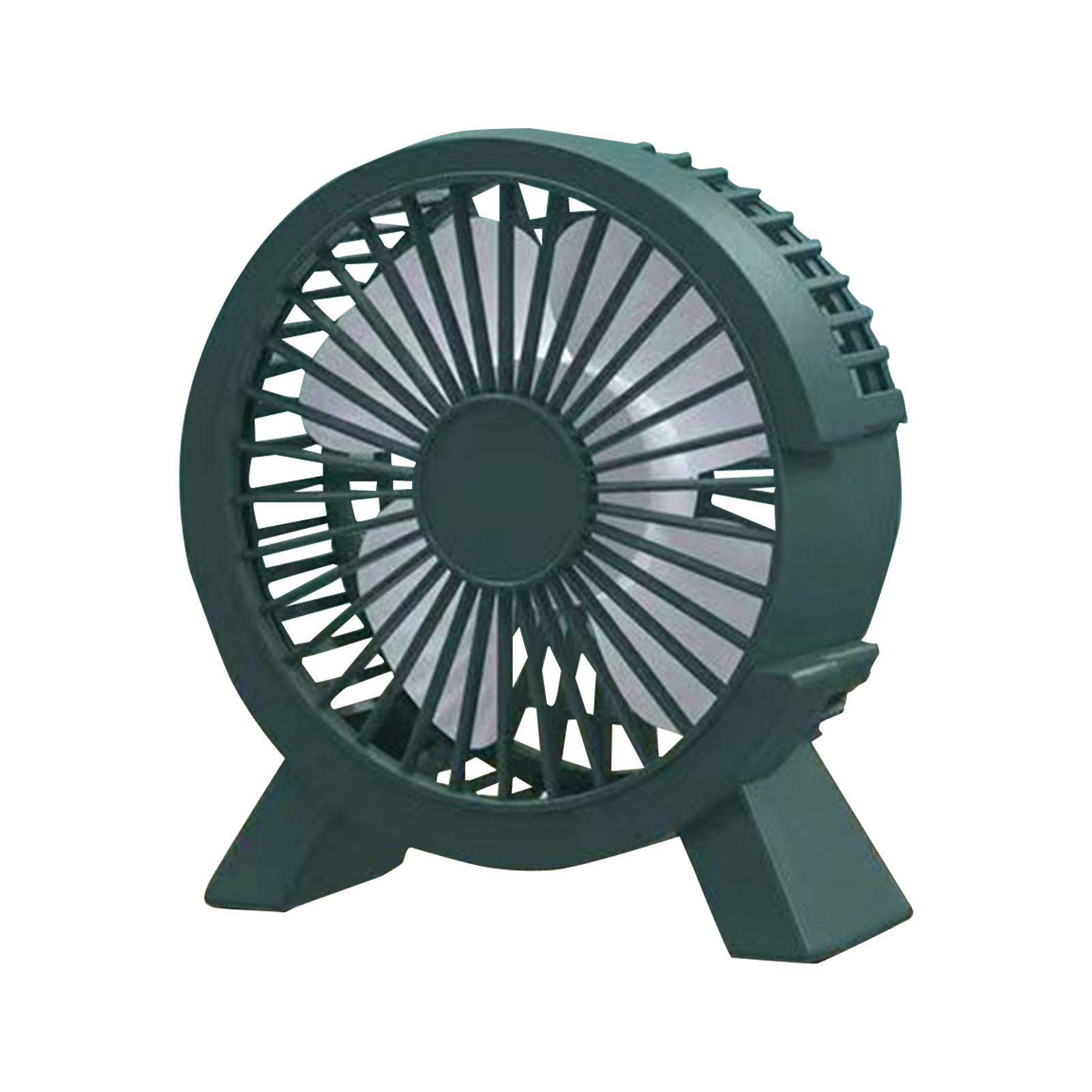 

Portable Cooling Table Fan Rechargeable Camping Travel Fan for Office School Class Meeting тёмно-синий