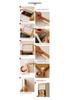 Children's Magnetic Picture Frame with Flip Cover, Holds 150 A4 Sheets, Punch-Free Wooden Design