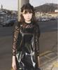 Eipeuleonwei Enamel Frill Apron Black
